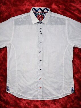 Author White Cotton Button-Up Shirt – Size 4